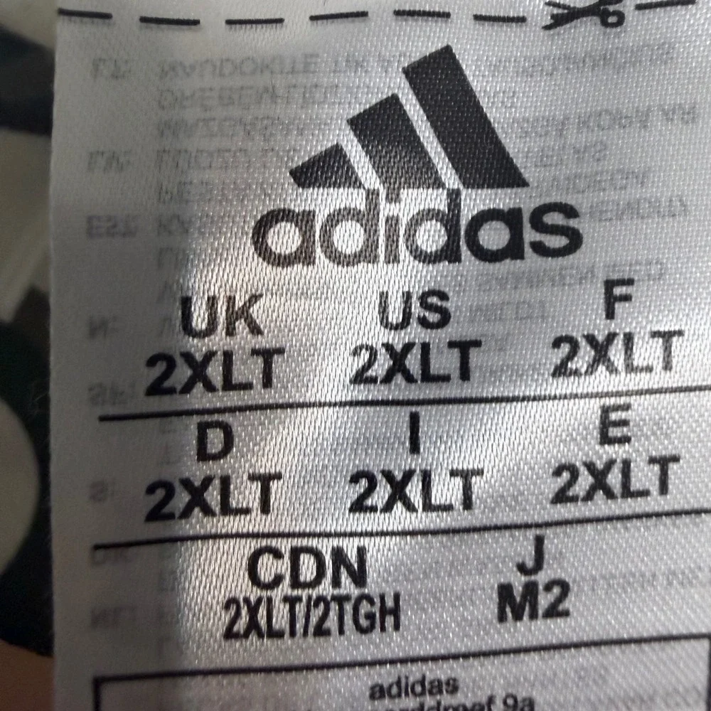 Adidas Hoodie Mens 2XLT Cream White Camo Logo Pullover Sweatshirt Tall 5690